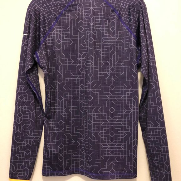 Purple Nike Pro dri-fit running 1/2 zip jacket - Picture 2 of 3